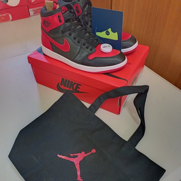 Size 10.5 - Air Jordan 1 Retro OG 2023 High Satin Bred mens 10.5 womens 12 - Picture 4 of 12